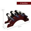 NIBHZ European Style Wine Rack Decoration Living Room Modern Simple Household Solid Wood Lattice Wooden Wine Bottle Rack Small Wine Rack,E view 2