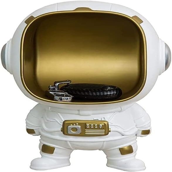PROHEL Decorative Tray Wall Astronaut Sculpture Statue Key Bowl Coffee Table Decor, Jewelry Dish Tray Fruit Bowl Home Decoration Porch Ornaments Key Phone Coin Watches Candy Tray