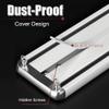 Ceiling Curtain Track Double Silence Rail Heavy Duty Aluminium Curtain Rails for Living Room Bedroom Room Divider 1-10m Customized Length (Carbonizedcolor : Champagne Gold, Size : 6.9 FT) view 2