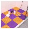 Bathroom Non-Slip Mat Shower Room Bath Waterproof Foot Mat Household Bathroom Splicing Mat Bathroom Toilet Floor Mat (Color : C Specification : 25x25cm 16 Slices) view 1