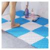 Bathroom Non-Slip Mat Shower Room Bath Waterproof Foot Mat Household Bathroom Splicing Mat Bathroom Toilet Floor Mat (Color : C Specification : 25x25cm 16 Slices) view 3
