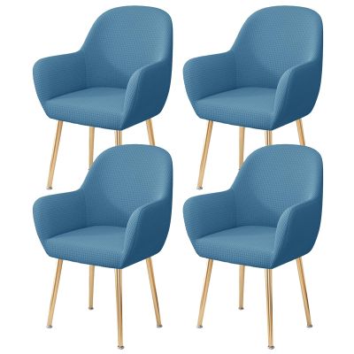 ZHUIYUAN Curved Back Chair Covers for Dining Chairs Set of 2/4/6, Restaurant Chair Cover Dining Room Chair Covers, Armchair Cover Soft Seat Cover Protector, Office Stool Chair
