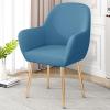 ZHUIYUAN Curved Back Chair Covers for Dining Chairs Set of 2/4/6, Restaurant Chair Cover Dining Room Chair Covers, Armchair Cover Soft Seat Cover Protector, Office Stool Chair view 2