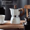 Espressos Cup Pot, Stovetop Espressos Maker Stovetop Coffee Maker Capable for Home Office Use Easy to Operate (300ML) view 2