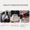 Espressos Cup Pot, Stovetop Espressos Maker Stovetop Coffee Maker Capable for Home Office Use Easy to Operate (300ML) view 3
