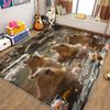 3D Animal Guinea Pig Spa Brown Rug 4x6 Rug Area Rugs for Bedroom Living Room, Patterned Large Rug & Washable Non Slip Indoor Floor Carpet & Home Decor view 2