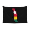 SMLBNE Togo Flag Map Soft Plush Tapestry - Versatile Decor for Bedroom, Living Room, Dorm - 60x40 In view 1