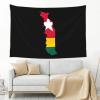 SMLBNE Togo Flag Map Soft Plush Tapestry - Versatile Decor for Bedroom, Living Room, Dorm - 60x40 In view 2