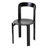 LYXXJRYBHD Kitchen & Dining Room Chairs, Black Chair, Modern Dining Chair, Stackable Chairs, for Kitchen, Backyard, Lawn Bistro (Color : Black) view 1