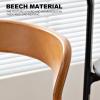 LYXXJRYBHD Kitchen & Dining Room Chairs, Black Chair, Modern Dining Chair, Stackable Chairs, for Kitchen, Backyard, Lawn Bistro (Color : Black) view 4