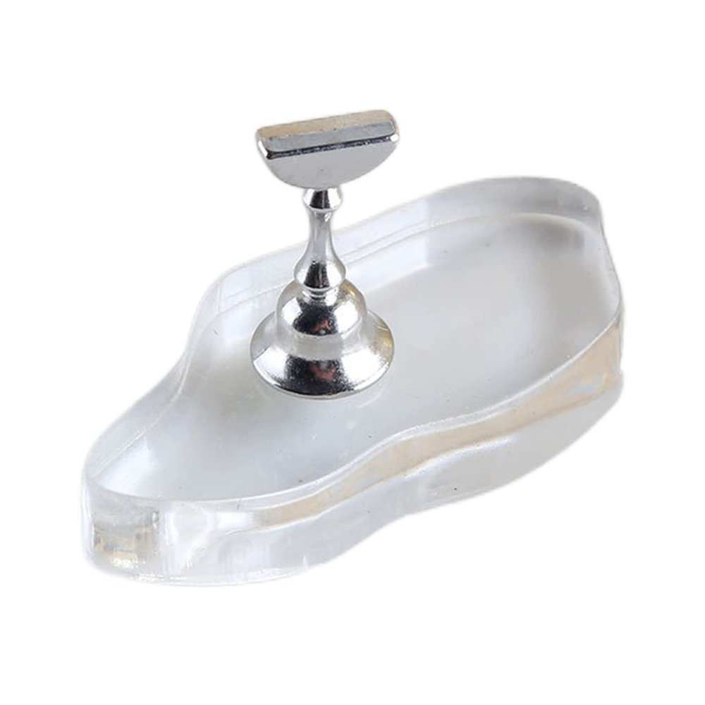 Acrylic Nail Display Stand Nail Tip Practice Holder Nail Practice Stand Nail Art Stand For False Nail Tips Magnetic-press On Nail Holder Tool For Painting Nails Acrylic Nails Finger Nail