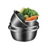 316 Stainless Steel Cooking Baking Pots and Pans Bowls 4-Piece Cookware Mixing Bowls Serving Trays Diameter 28cm-34cm view 1