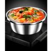 316 Stainless Steel Cooking Baking Pots and Pans Bowls 4-Piece Cookware Mixing Bowls Serving Trays Diameter 28cm-34cm view 2