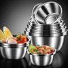 316 Stainless Steel Cooking Baking Pots and Pans Bowls 4-Piece Cookware Mixing Bowls Serving Trays Diameter 28cm-34cm view 4