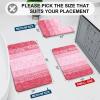 Arotive Microfiber Bathroom Rugs, Shaggy Soft and Absorbent Bath Rug, Non-Slip, Thick Plush Machine Washable Dry Bath Mats for Bathroom, Tub and Shower, 47x24, Pink, Rectangular view 2