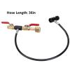 NDNCZDHC CO2 Refill Adapter with Hose Stainless Steel Quick Connect co2 Cylinder 6000psi Soda Adapter for Soda Filling((European W21.8-14) 36in) view 2