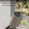 HEAIQI Outdoor Trash Can Outdoor Trash Can Double Bucket Sorting Trash Can Stainless Steel Trash Can Commercial Trash Can with Removable Ashtray Kitchen Trash Can, Black view 3