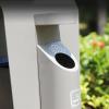 HEAIQI Outdoor Trash Can Outdoor Trash Can Double Bucket Sorting Trash Can Stainless Steel Trash Can Commercial Trash Can with Removable Ashtray Kitchen Trash Can, Black view 4