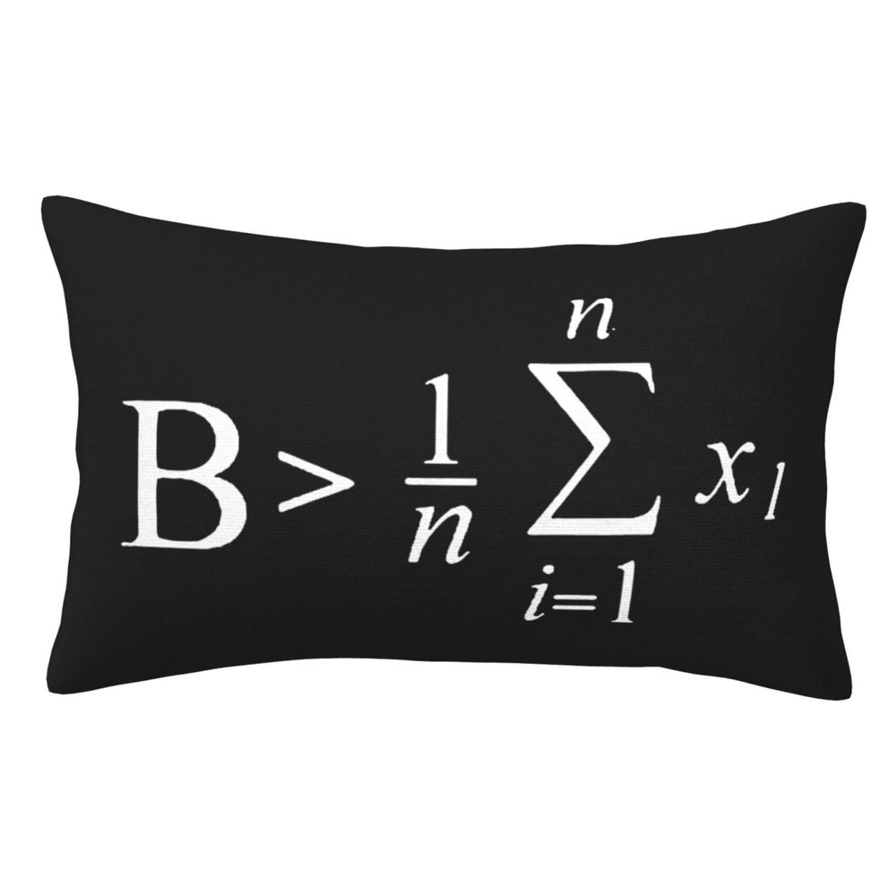 Be Greater Than Average Pillowcase Living Room Bedroom Sofa Decoration 20"x30"