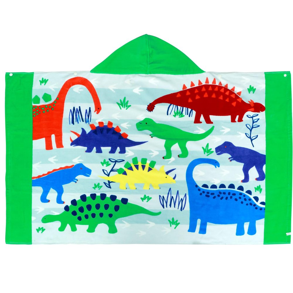 LUCKQUE Kids Hooded Towel Poncho Hooded Towel with Buttons Cotton Bath Poncho Towel Highly Absorbent Comfortable Kids Swim Towel Wrap 29.950in for 3-12 Years Old Girls Boys(B)