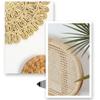 JINYANGHU Hanging Woven Wall Basket Decor Set of 8, Hanging Woven Basket Wall Decor, Boho Wall Decor Art for Rustic Farmhouse Home,Seagrass Basket Round Boho Wall Decor view 2