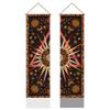 AHANDMAKER 2Pcs Celestial Sun and Moon Long Vertical Wall Hanging, Star Sun Tassel Wall Tapestry Mystic Aesthetic Tapestry for Bedroom and Living Room (45.7x13 Inch) view 1