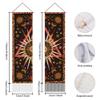 AHANDMAKER 2Pcs Celestial Sun and Moon Long Vertical Wall Hanging, Star Sun Tassel Wall Tapestry Mystic Aesthetic Tapestry for Bedroom and Living Room (45.7x13 Inch) view 3