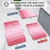 Arotive Microfiber Bathroom Rugs, Shaggy Soft and Absorbent Bath Rug, Non-Slip, Thick Plush Machine Washable Dry Bath Mats for Bathroom, Tub and Shower, 24x16, Pink, Rectangular view 2