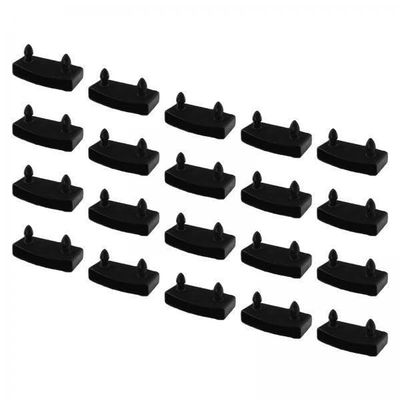 3X 20Pcs End Caps for Bed Bed Slat Holder Side Slat Bracket Cover Sides Ends Fixings for Bunk Bed