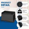 MYMULIKE Bed Risers L Shape Rectangle 2 inch 3 inch 4 inch 5 inch 6 inch (Black 6 Pack, 4 inch) view 3