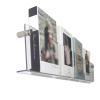 REMYSAOS Hanging Bookshelf Magazine Rack Clear Magazine Display Stand, Wall Mount Acrylic Magazine Holder for Living Room Office Waitting Room, Bookshelves Comic Storage Organizer (Size : 16x4x40cm) view 1