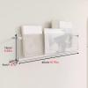 REMYSAOS Hanging Bookshelf Magazine Rack Clear Magazine Display Stand, Wall Mount Acrylic Magazine Holder for Living Room Office Waitting Room, Bookshelves Comic Storage Organizer (Size : 16x4x40cm) view 3