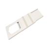 Air Conditioner AC White Oval Hole Window Slider Compatible with Toshiba Model Numbers RAC-PD0812CRRC, RAC-PD0812CRRU view 1