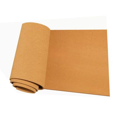 LYZLPHLL Cork Roll, Large Cork Board Roll, Cork Mat Roll, Bulletin Board, Sound Insulation, 1/3" 1/4" Thick, for Office Home DIY Supplies, Brown (Color : Thick 8mm, Size : 0.8mx1m(2.6ftx3.3ft))