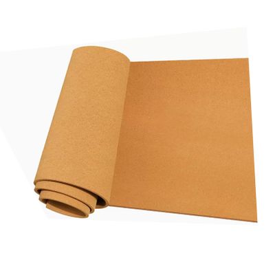 Cork Roll, Cork Board Large, Cork Shelf Liner, Cork Floor Tiles, Sound Insulation, 1/3" 1/4" Thick, For Floor Home Board Corner Wall Line, Brown ( Color : Thick 8mm , Size : 0.7mx4m(2.3ftx13.1ft) )