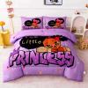 GRAT TIOC Little Black Girl Comforter Set Twin,Black Girl Magic Bedding Set,Cute Afro Peekaboo Comforter Set,Melanin Princess Bed Bedroom Sets view 1