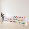 UNiPLAY 6 Tier Toy Storage Organizer with 27 Removable Bins, Re-Configurable Base, Multi-Functional for Books, Building Blocks, School Materials, Toys, or Garage Storage with Baseplate Board Frame view 3