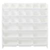 UNiPLAY 6 Tier Toy Storage Organizer with 27 Removable Bins, Re-Configurable Base, Multi-Functional for Books, Building Blocks, School Materials, Toys, or Garage Storage with Baseplate Board Frame view 4