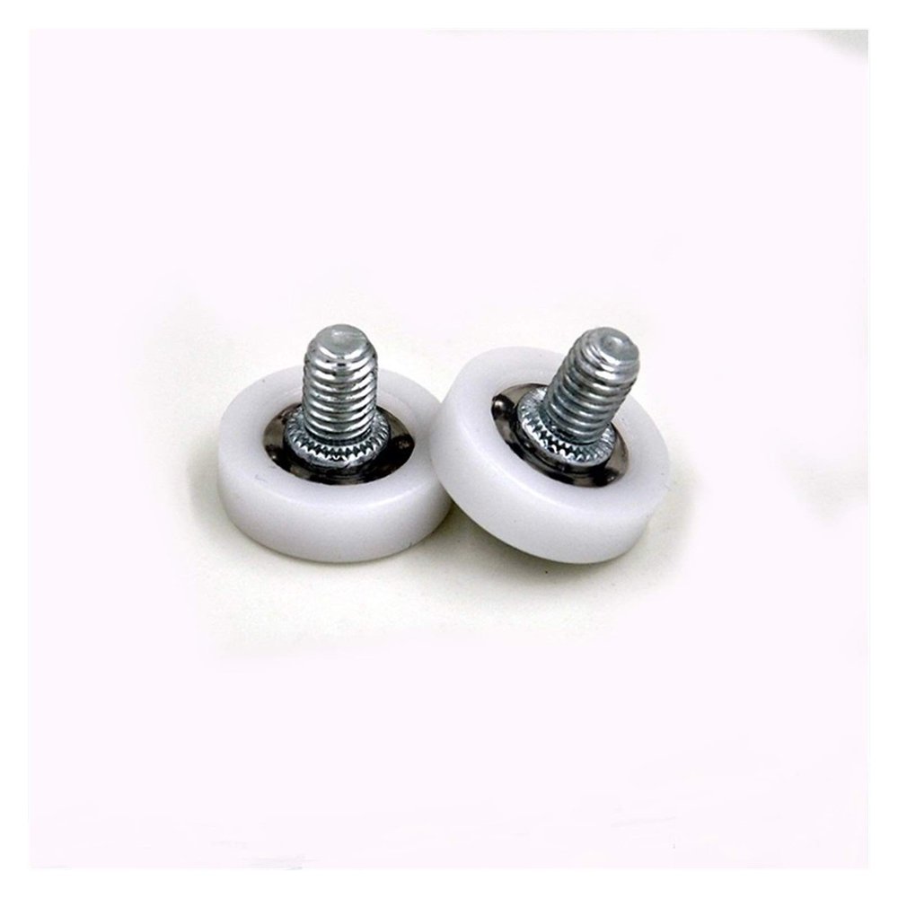 FOREPANY Sliding Door Roller,Rollers Bearings, DR19C1L8 2Pcs Screw Pulley Bearing 6x19x6mm 626 M6*8 Doors and Windows Roller Mute Wheel Plastic Covered Bearings YIJIAN