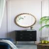 CC Home Furnishings 3-Drawer Woven Rattan Cabinet - 30.75" - Black view 3