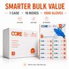 CoreGloves Gloves Disposable Latex Free Powder Free, Nitrile Gloves, Work Food grade Cleaning Mechanic Tattoo Lab - Medium view 2