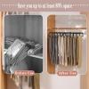 Pants Hangers Non Slip - 20 Pack Velvet Hangers for Closet - Thin Space Saving Clothes Hanger - Strong, Durable, Perchas Terciopelo with 360 Rotatable Hook for Jean, Tank Top, Bra, Shorts (Black) view 3