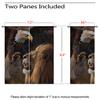 18TH CROZY Animal Blackout Curtains for Girls Boy Home Decor, Africa Lion Eagle Majestic Jungle King Grommet Thermal Insulated Drapes Darkening Window Curtain for Bedroom Living Room, 72 x 63 Inch view 3