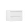 29'' Wall Mounted Single Bathroom Vanity in Gloss White with White Solid Surface Vanity Top view 3