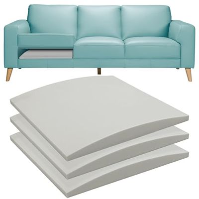 RA RUNNING ALIEN Couch Cushions Support for Sagging Seat -20"X 20"Curved Foam Sofa Cushion Support Board,Grey Couch Supporterfor Under The Cushions,Set of 3
