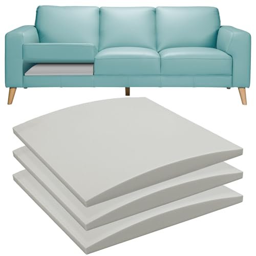 RA RUNNING ALIEN Couch Cushions Support for Sagging Seat -20"X 20"Curved Foam Sofa Cushion Support Board,Grey Couch Supporterfor Under The Cushions,Set of 3