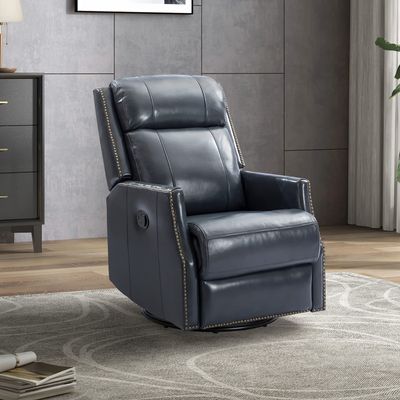 GOWE Hesperides Genuine Leather Manual Swivel Recliner