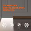 Holikme Two-Sided Door Draft Stopper Weather Stripping Window Breeze Blocker Adjustable Door Sweeps, Brown view 2