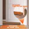 Holikme Two-Sided Door Draft Stopper Weather Stripping Window Breeze Blocker Adjustable Door Sweeps, Brown view 4