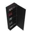 GOWE Leto Wall Mounted Shoe Rack with Mirror, Single Door, Capacity for Ten Shoes -Black view 3